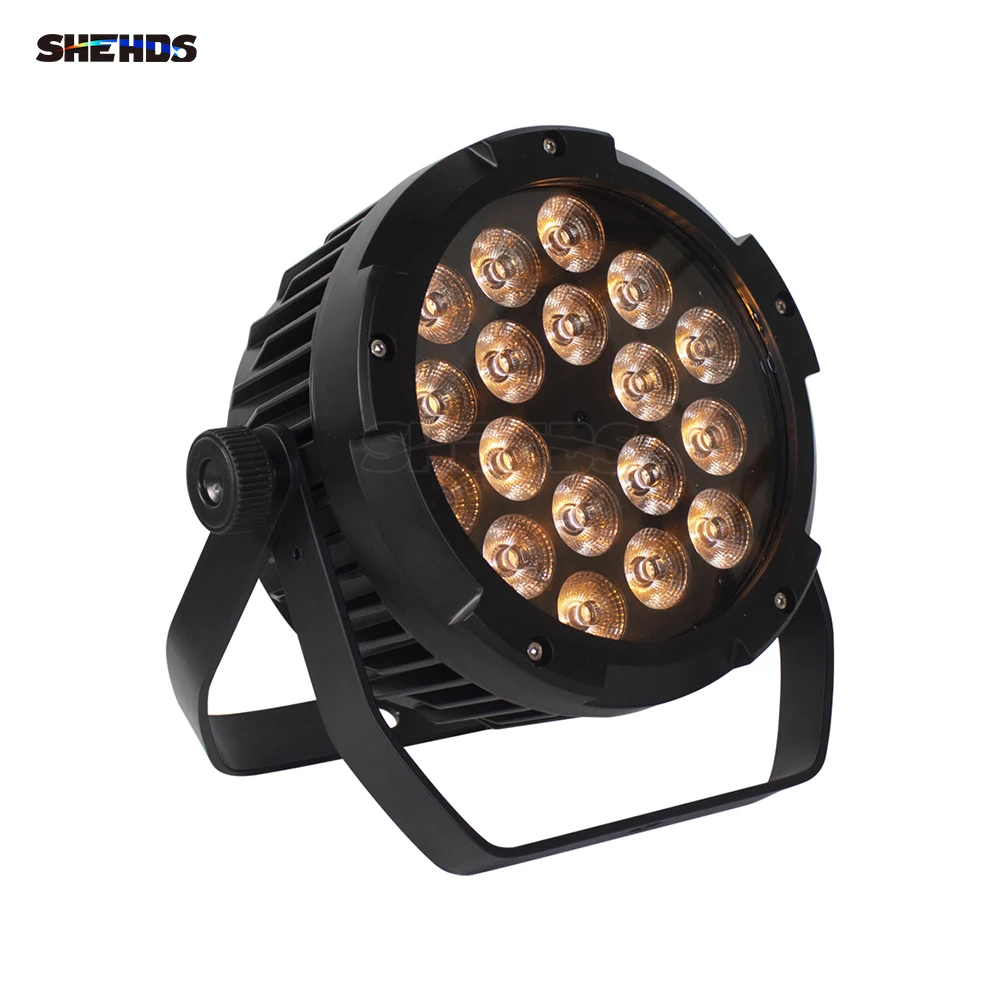 Imagem -02 - Shehds Led à Prova Dágua Grande Par 18x1 8w Pequeno Par 7x18 Rgbwa Mais Iluminação uv Ip65 para Uso Externo Casa Paty dj Discoteca