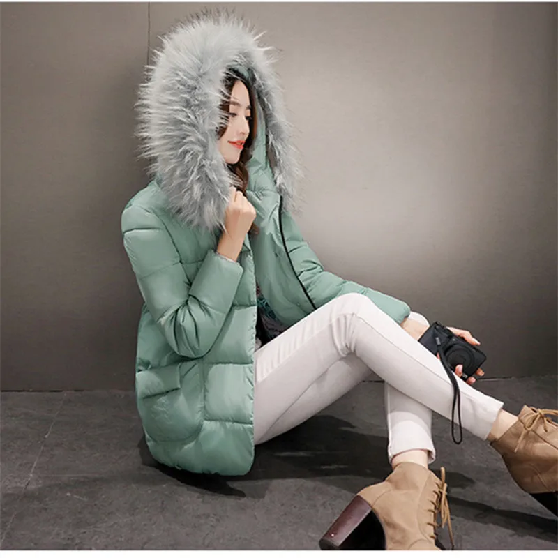 Women Spring Autumn Jacket Hooded Fur Collar Parkas Short Women Parka Sweet Women Coats And Jacket Casual Plus Size Women Jacket