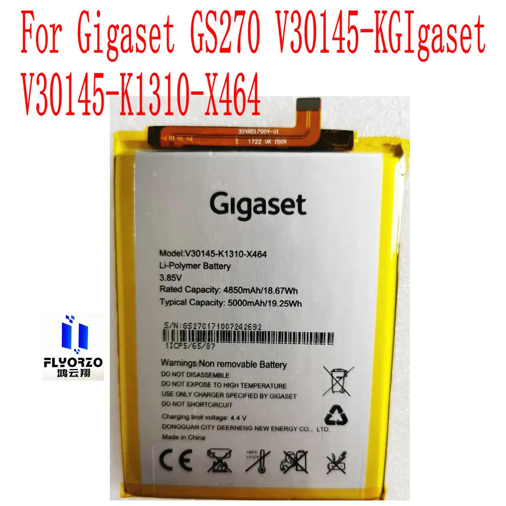 New High Quality 5000mAh V30145-K1310-X464 Battery For Gigaset GS270 V30145-KGIgaset V30145-K1310-X464 Mobile Phone