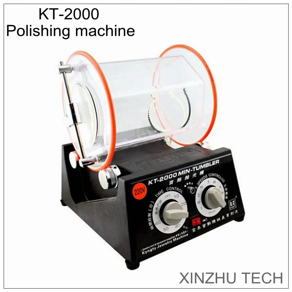 KT-2000 Polishing Machine Polisher Jewelry Surface Polisher Vibratory Tumbler Finishing Machine Rotary Polisher Capacity 5kgs