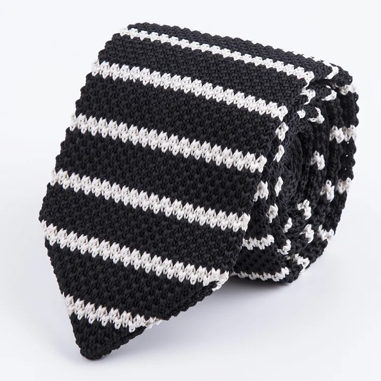 necktie Business casual 6cm polyester knitted tie Fashion mens ties