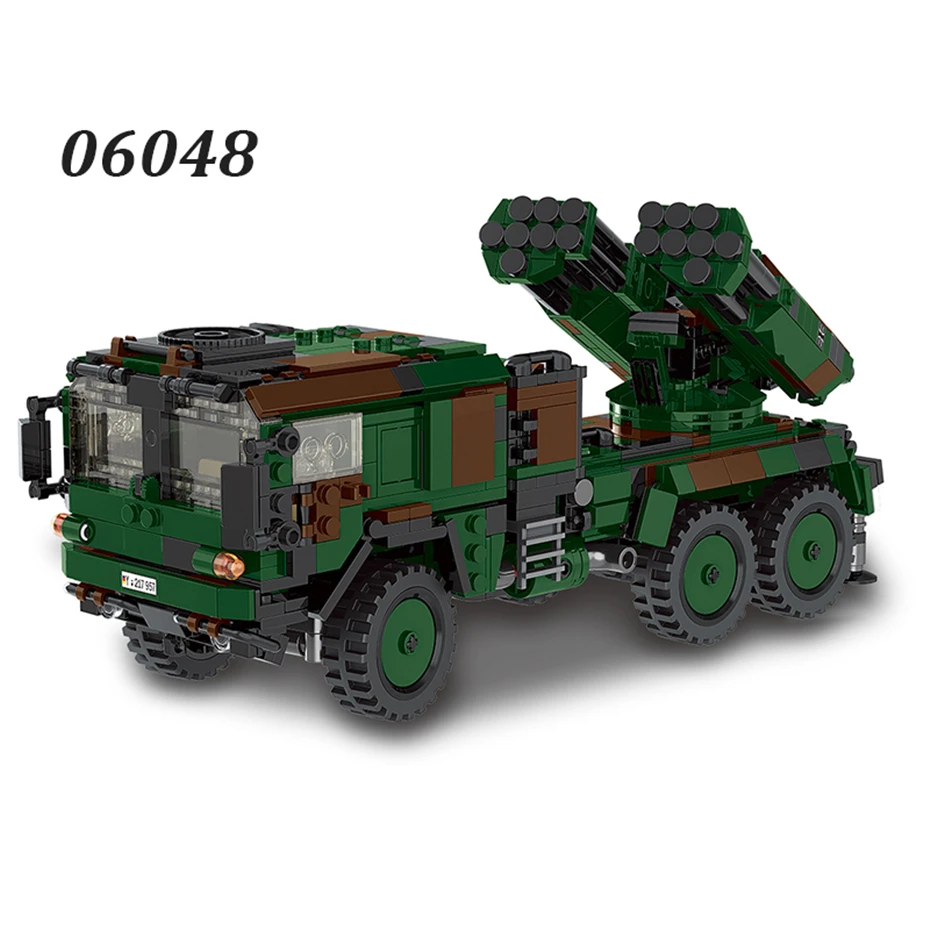 New Xingbao Military Blocks Series HX-8 Elefant Tractor Truck M113 Tracked Armored Vehicle Building Blocks Bricks Boy Toys Gifts