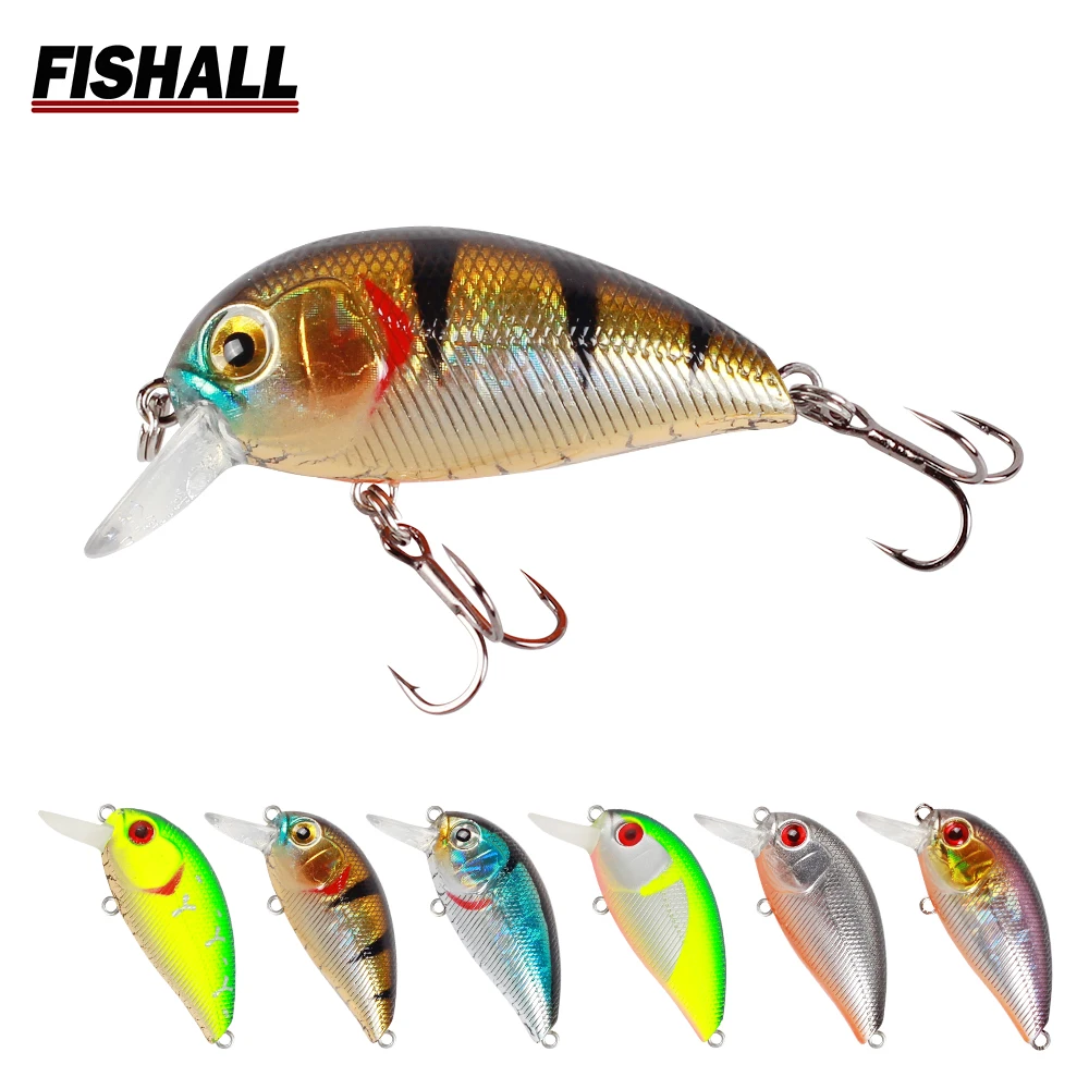 Hypnose 38F Mini Small Crank Lure 38mm 4.1g Floating Depth 1.0m Crankbait Wobbler Bait Tackle for Bass Pike