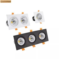 Lámpara de techo LED regulable, foco empotrado, iluminación interior, AC220V, 14W18W24W