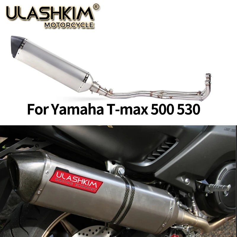 Slip On For YAMAHA TMAX T-MAX 500 530 TMAX530 TMAX500 2008-2017 Exhaust  Motorcycle Exhaust Muffler Escape Full System