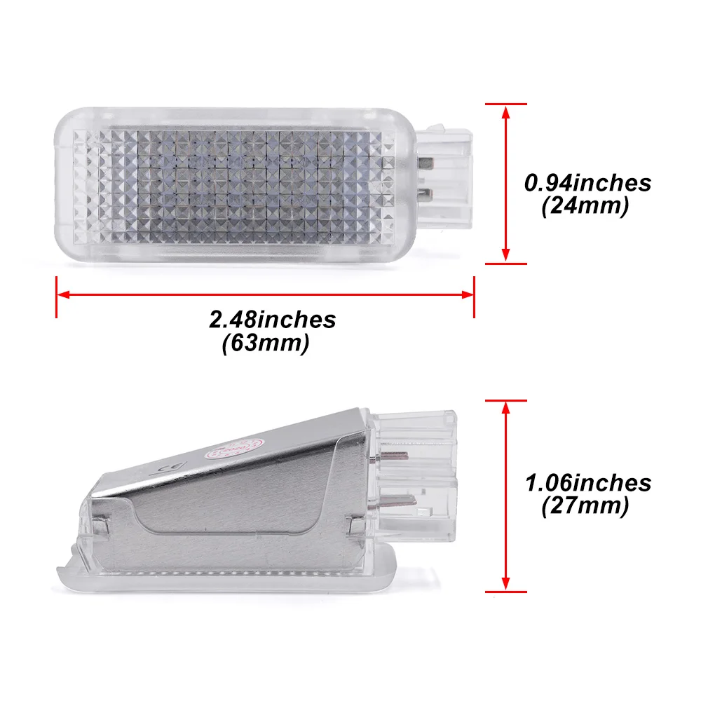 LED Courtesy Glove Box Lamp Under Door Footwell Light For VW Passat CC Polo B5 B6 Atlas Bora Caddy Rabbit T5 T6 Golf MK5 6 Jetta