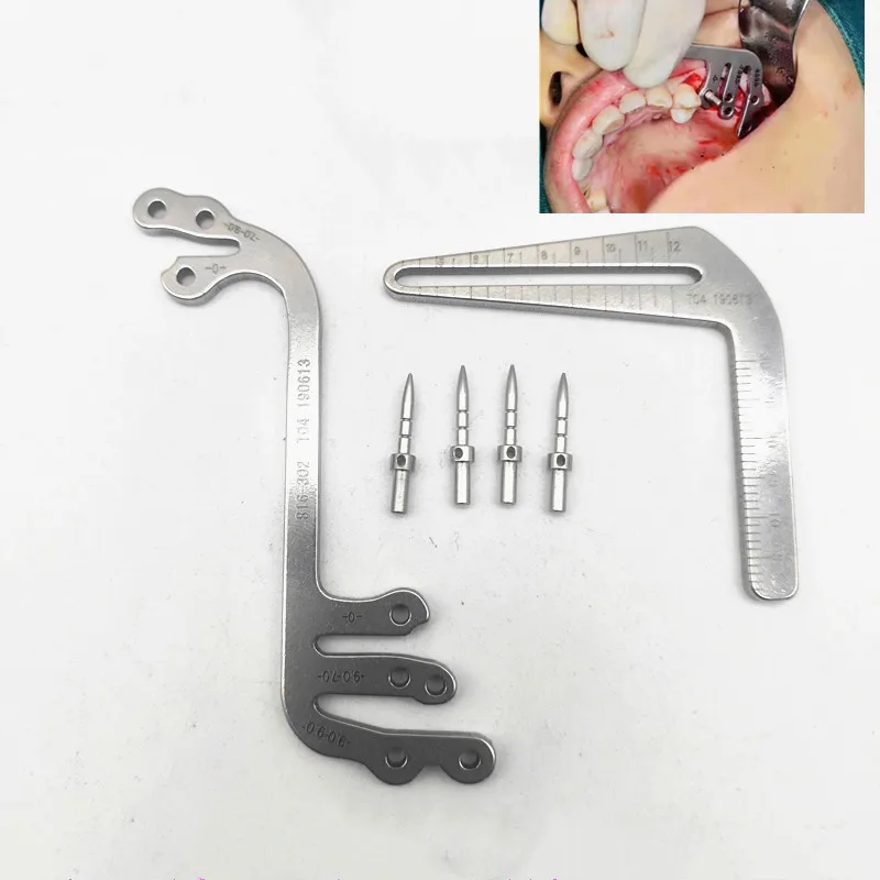 Dental implants instruments oral planting positioning guide dental implant tools planting positioning angle ruler Dentist tools