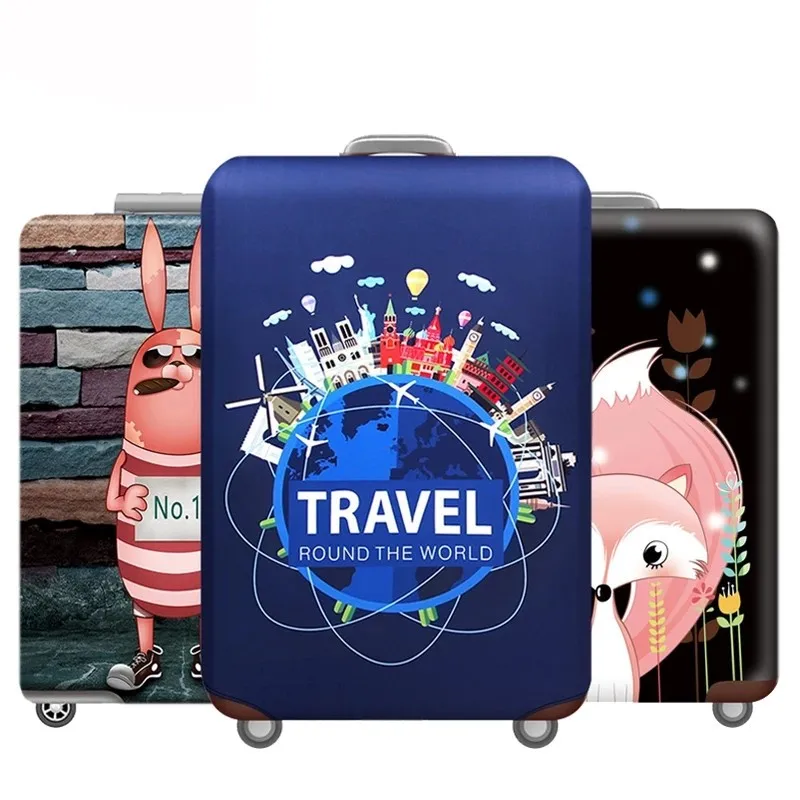 

2021 New style World Map Design Luggage Protective Cover Travel Suitcase Elastic Dust Cover For18 to 32Inch Travel Accessories