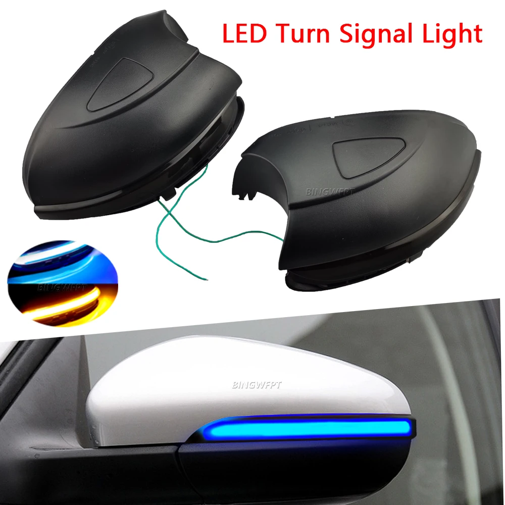 Dynamic Turn Signal LED Side Wing Rearview Mirror Indicator Blinker Repeater Light Lamp For VW GOLF 6 MK6 GTI R32 08-14 Touran