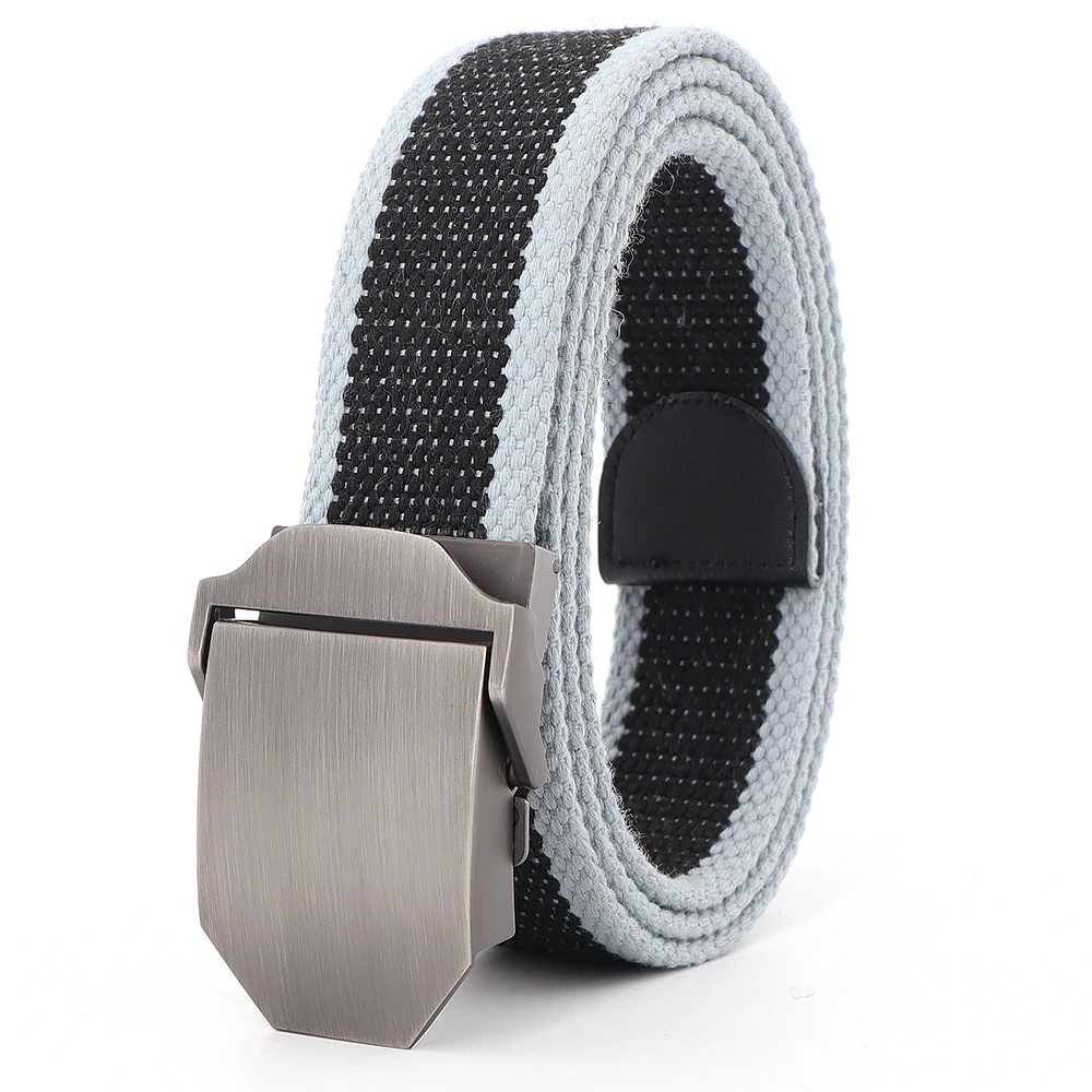 新着リアルストライプ大人のファッション男性送料虎革ベルト超ロング 140 キャンバスベルト自動バックルカウボーイベルト