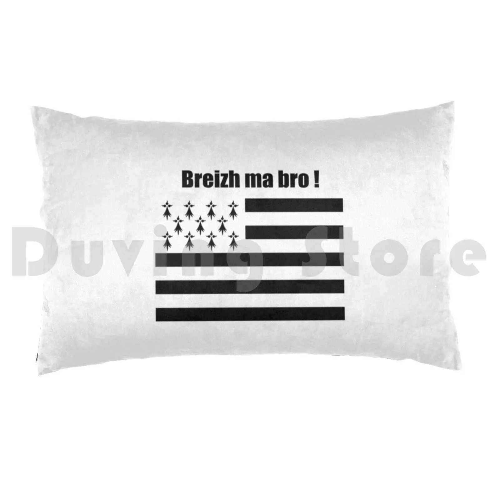 Breizh Ma Bro ! Pillow Case DIY 50*70 Breizh Ma Bro Bretagne My Land Born In Born In Breizh Breizh Bretagne