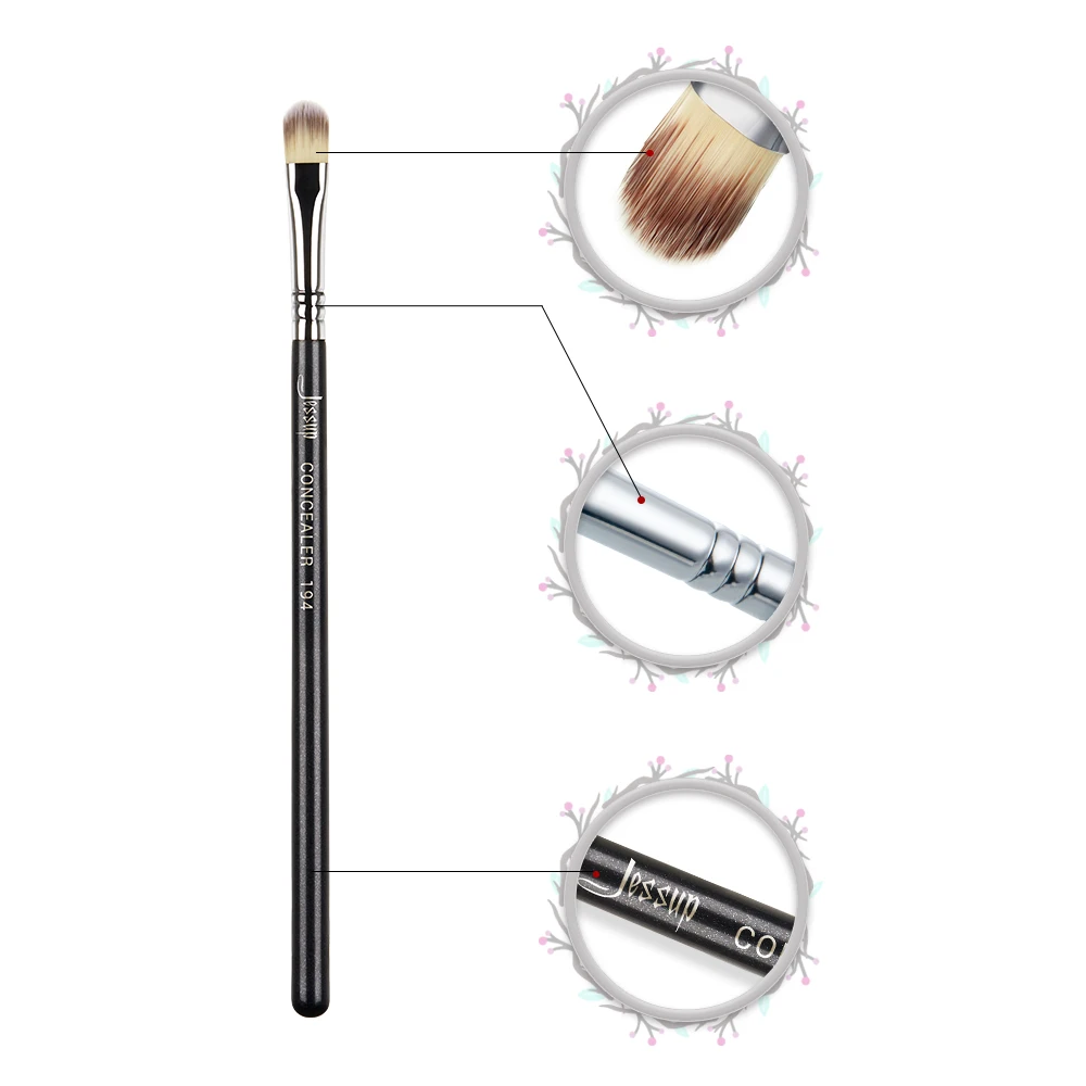 Jessup brush Concealer Brush Makeup Synthetic-fibre Flat Blending Precise 194