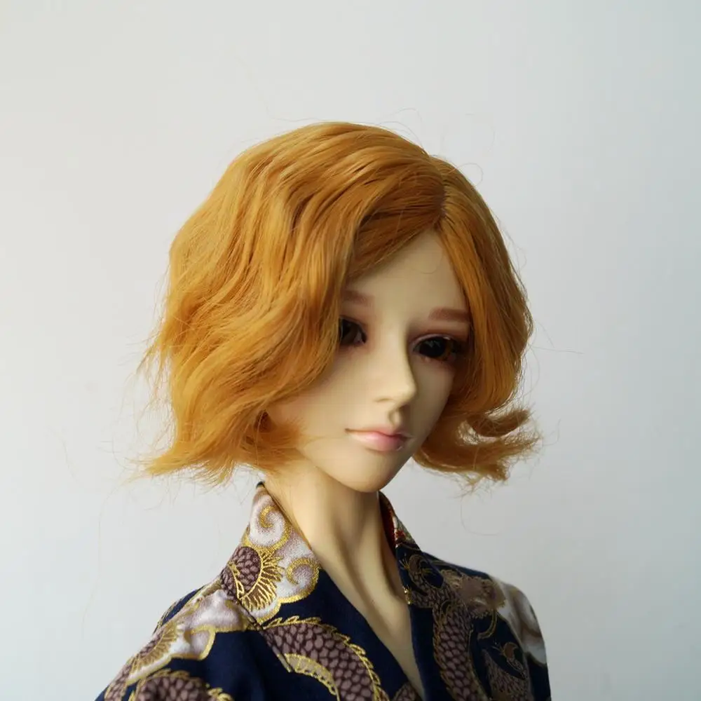 Golden BJD Short Wig For 1/6 1/3 24