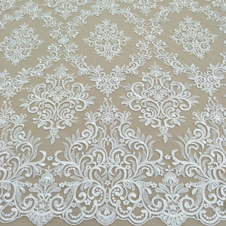 Lace Fabric for Bridal Dress, Elegant Wedding Gown, Hot Selling by Yard, 130cm Width