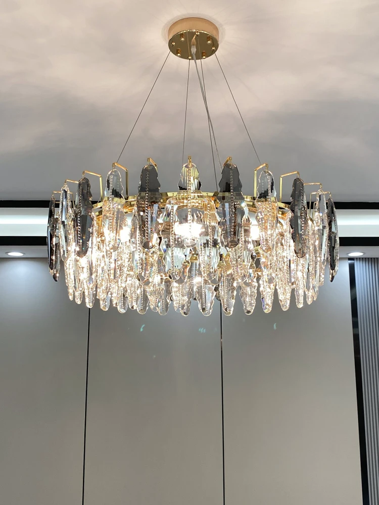 Ceiling Chandelier Led Lights k9 Crystal Dining Room  Classic Lamp Bedroom DL Brand