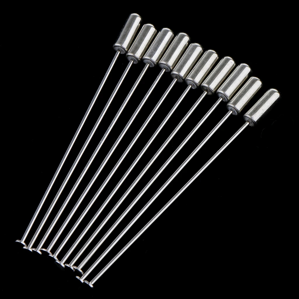 10 Piece Mini Pad 3mm Lapel Stick Pin Hat Scarf Brooch DIY Boutonniere Craft