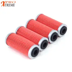 For KTM SXF XCFW EXCF XCF EXC XCW SMR Freeride 250 300 350 400 450 500 505 530 Six Days Husqvarna FE FC 250 350 4Pcs Oil Filter