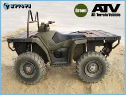 ZY Toys 1/6 ATV fuoristrada modello di moto verde fuoristrada per soldato militare