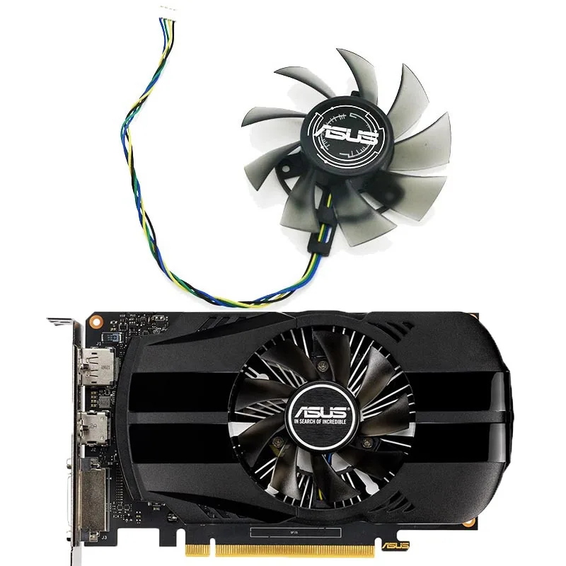 NEW Cooling Fan For Asus AREZ PH RX550 2G Video Card 4PIN T128015BU FD8015U12S DC12V 0.50AMP Graphics Card Fan