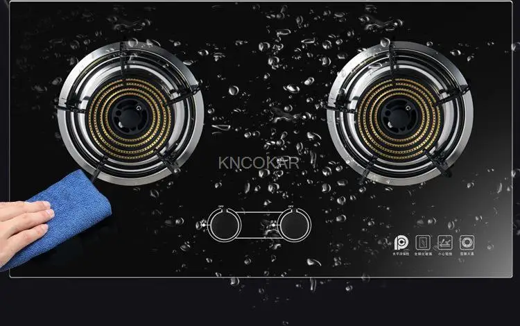 Inländischen Gas Herd Eingebettet Dual-bereich Natürliche Gas Verflüssigtes Gas Bench-top Herd Große Home Küche Reicht Gas kochfeld