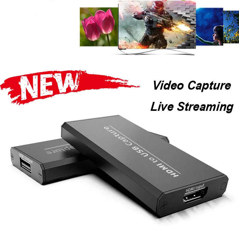 

4K HDMI Video Capture Card Device 1080P HD Live Streaming USB 2.0 HDMI Capture Card for PC PS4 XBOX One Game Stream Recorder NEW