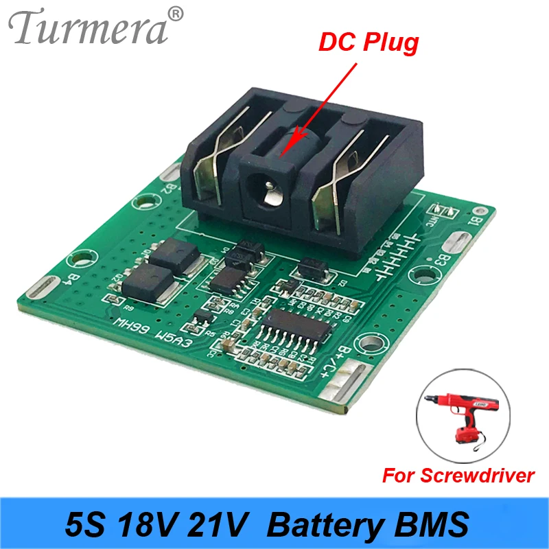 5S 18v 21v 20A Li-ion Lithium Battery BMS 18650 battery screwdriver shura Charger Protection Board fit  Turmera  2020