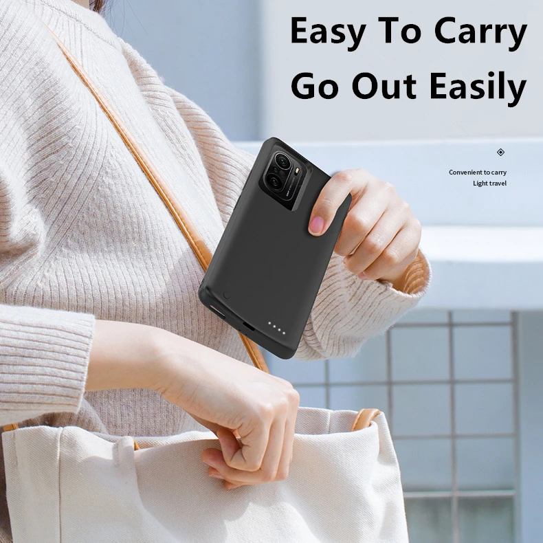 For Xiaomi Redmi 9T Battery Charger Cases Silm Silicone Shockproof Portable charger Power Bank External Battery Charging Cover