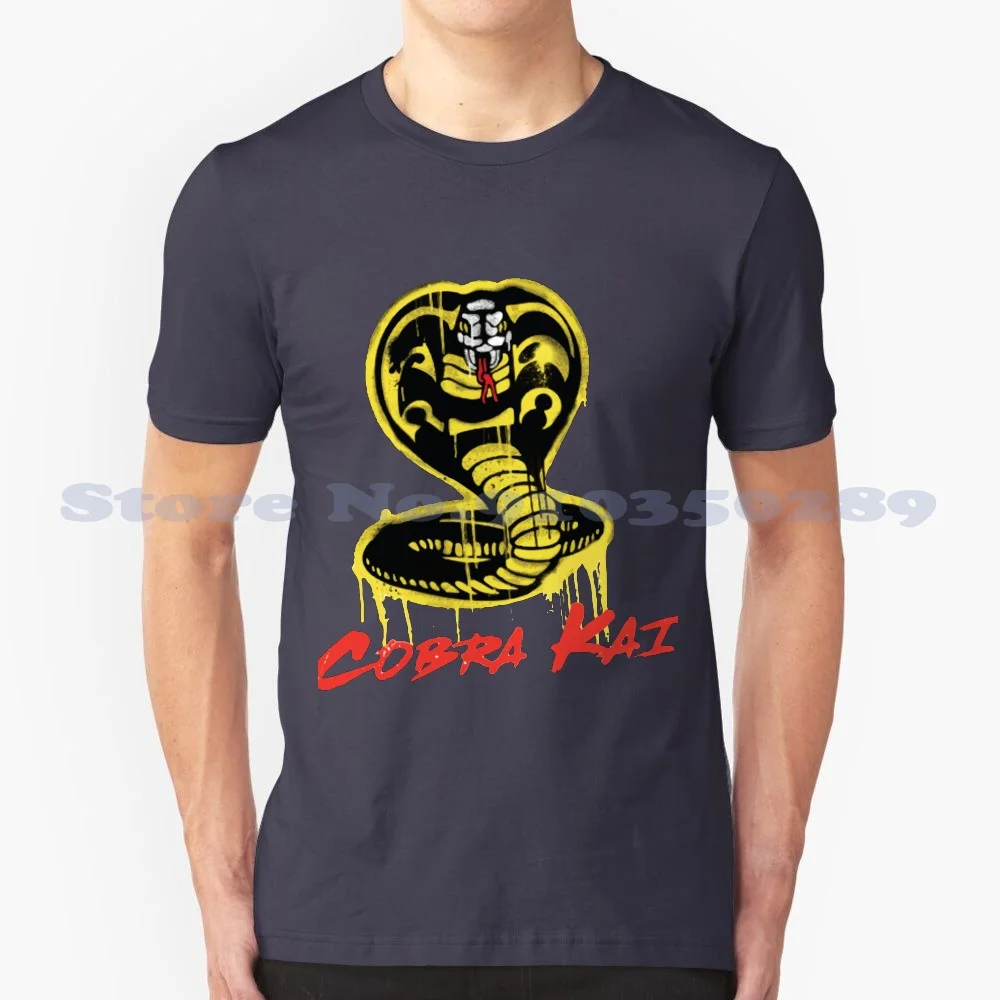 Kai Strike First. Strike Hard. No Mercy 100% Cotton T-Shirt Strike First Karate Kid Japan California Dark Black Official Kai