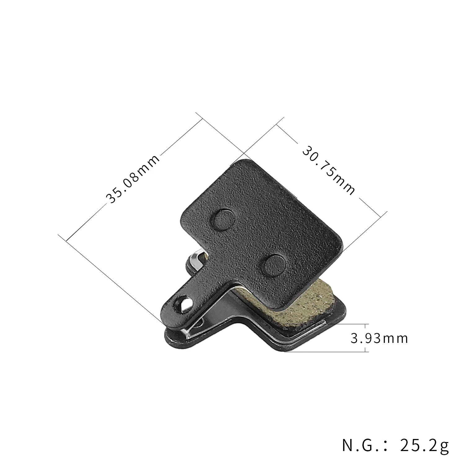 4 Pair (8pcs) Bicycle Disc Brake Pads Mountain Bike Copper Semi-metallic Hydraulic Disc Brake Pad for Shimano M375 M395 M446