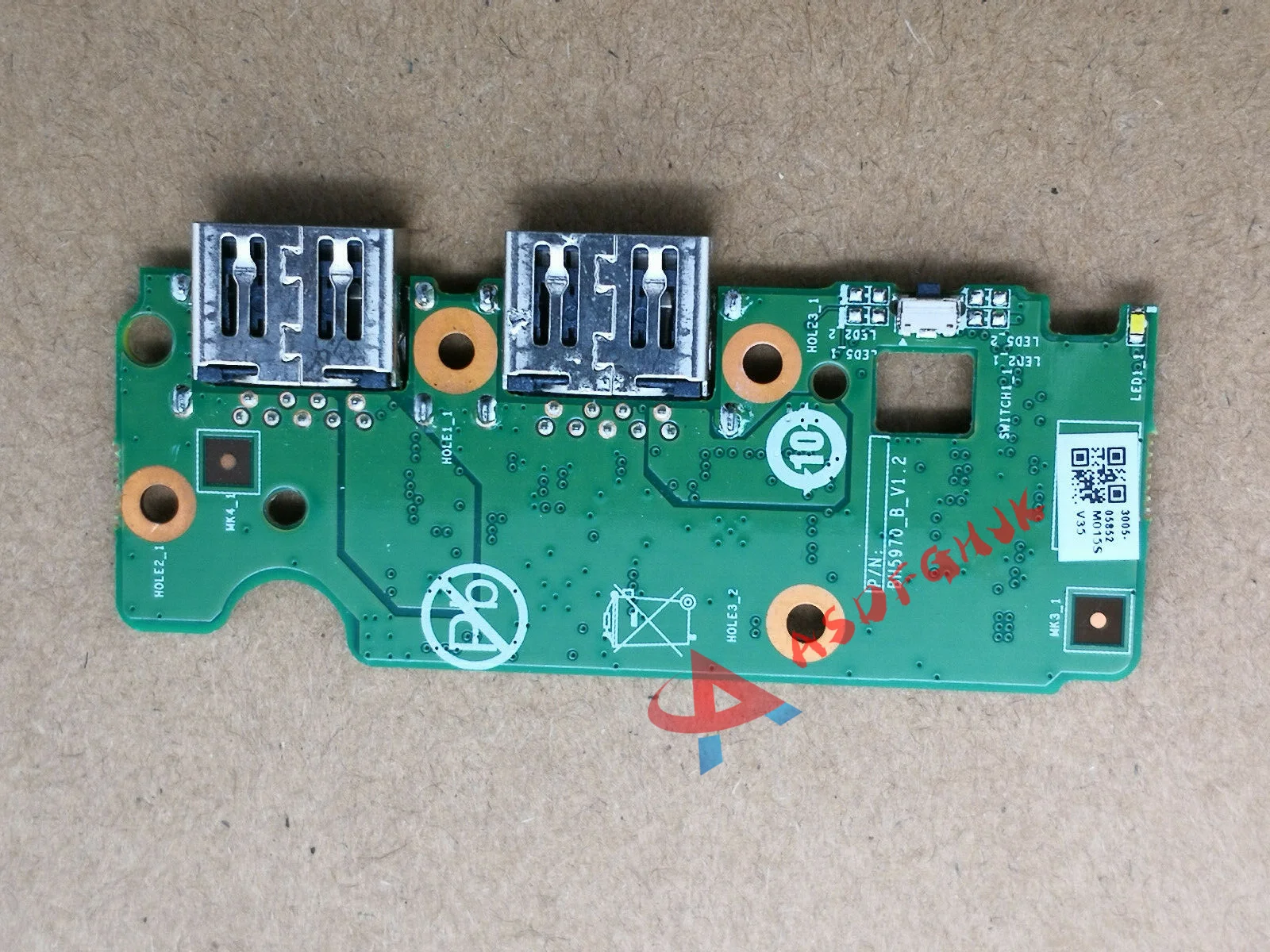 Original 3005-05852 FOR LENOVO CHROMEBOOK USB BOARD IO BOARD BH5970-B-V1.2 TESED OK