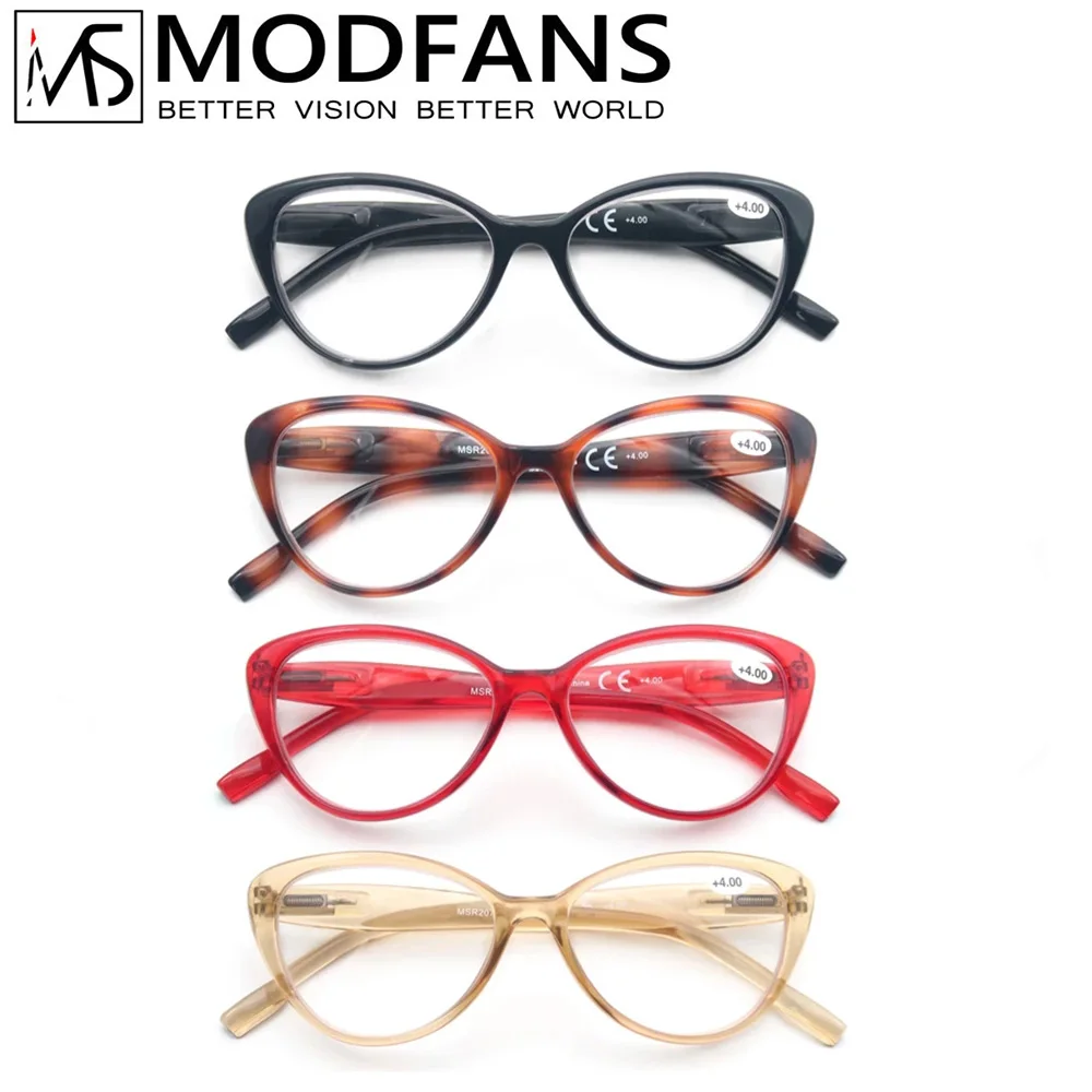 

Women Reading Glasses Classic Oval Cat Eye Frame Female Readers Eyeglasses Comfortable Spring Hinge for Female with Diopter