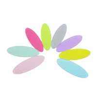 24pcs Sweet Hair clip cover Acrylic Flatback Cabochon DIY Scrapbooking Decorative Craft Making 50mm*16mm