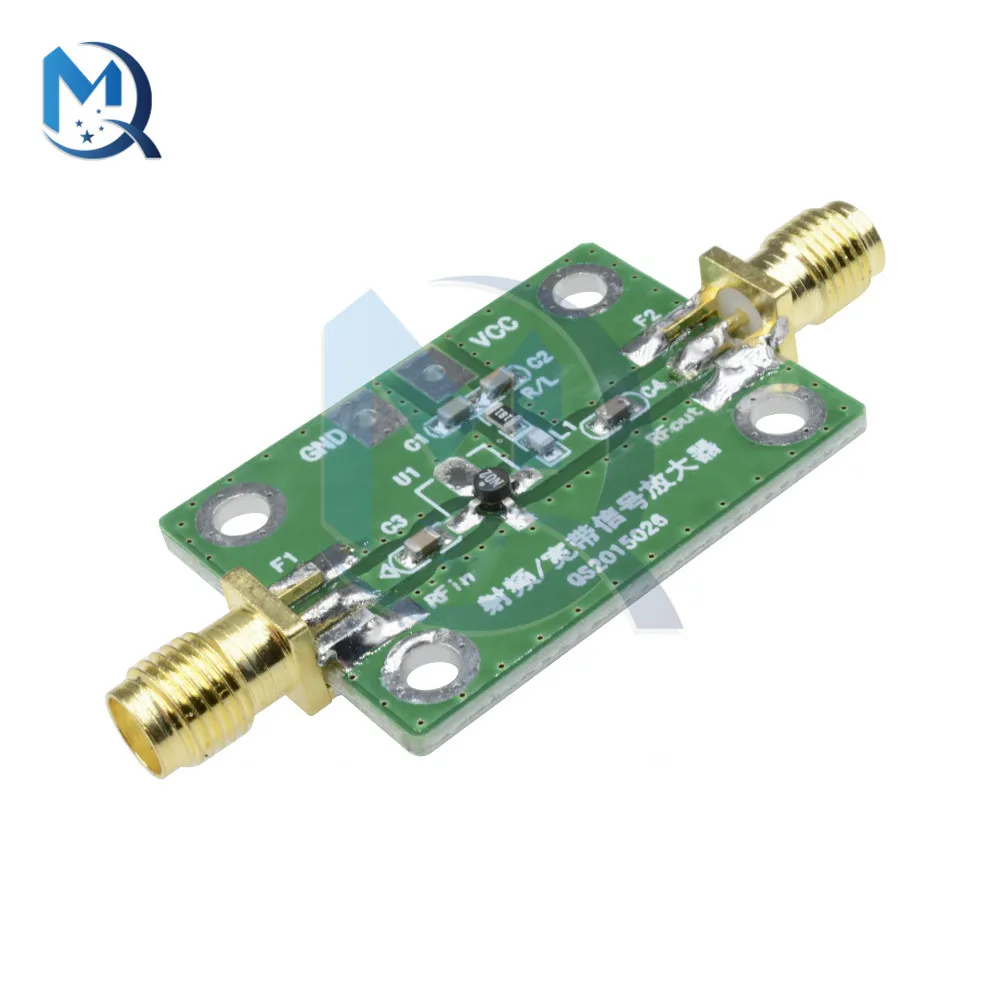 DC6V-12V Broadband High Frequency Radio Frequency Amplifier Module 0.1-2000MHz Fof Shortwave FM Broadcasting