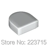 *Flat Tile 1X1 1/2 Circle* Y357 100 pcs DIY enlighten block brick part No. 24246 Compatible With Other Assembles Particles