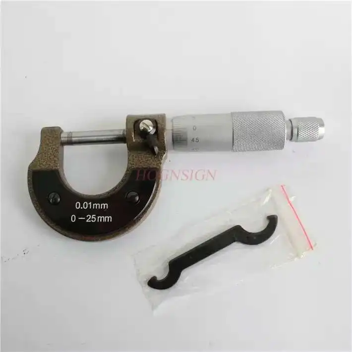 Spiral micrometer micrometer 0.01mm High school physics experiment equipment Length measuring teaching instrument