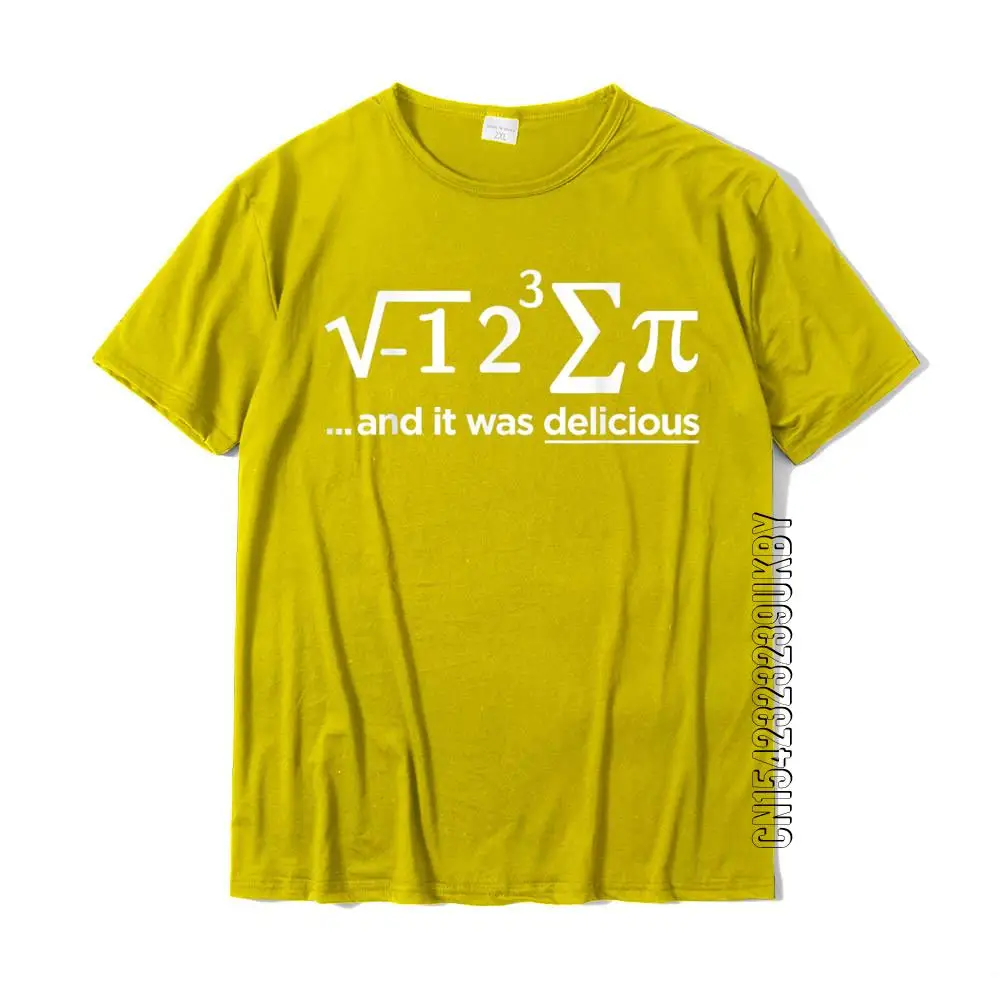 I Ate Some Pie And It Was Delicious Math Pi T-Shirt Tops Shirts Oversized Cool Cotton Men T Shirt Casual