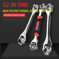 48-in-1 Tiger Wrench Hand Tools Socket Works with Spline Bolts Torx 360 Degree 6-Point Universial Furniture Car Repair Spanner