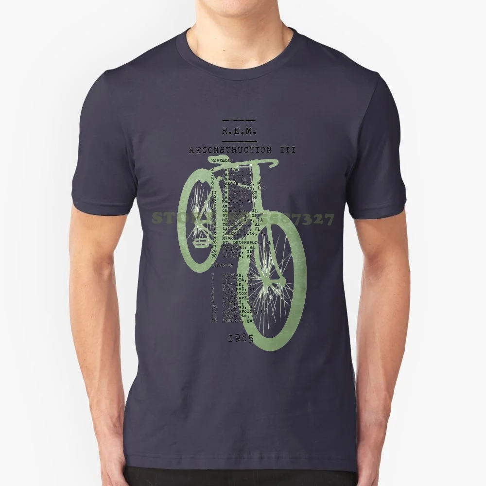 Tops Tees Printed Men T Shirt Authentic R.e.m. Rem Monkey Bicycle Slim-Fit T Shirt White S M L Xl 2xl New