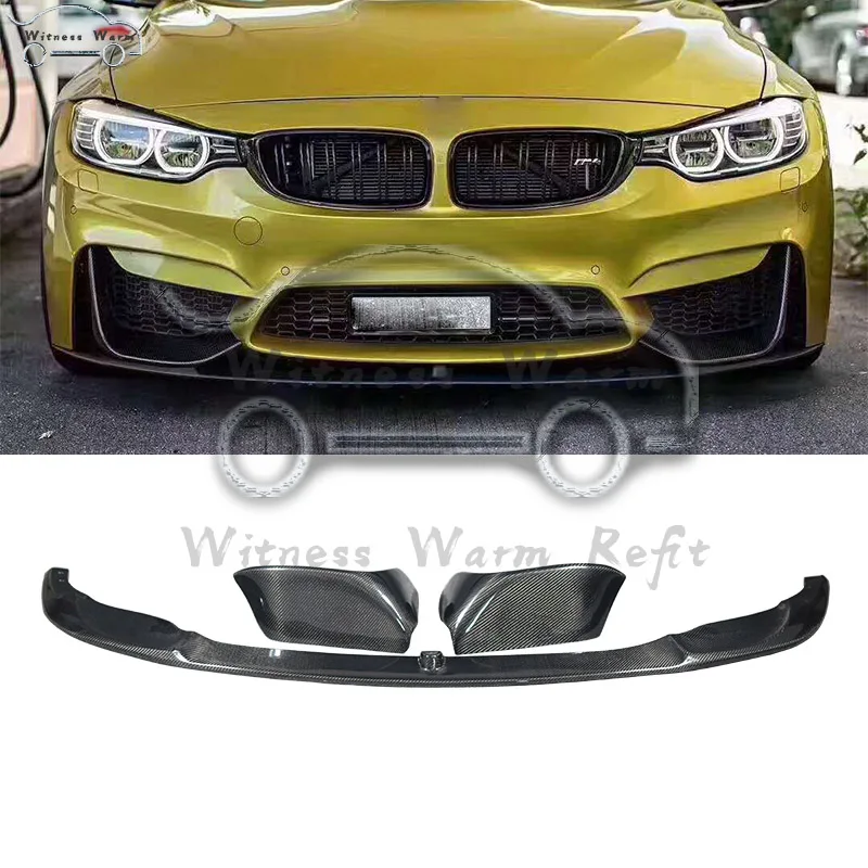 High Quality F30 An M3 Body Kit Bumper Carbon Fiber Front Bumper Lip Splitter 2012-2018 Car Styling Accessories