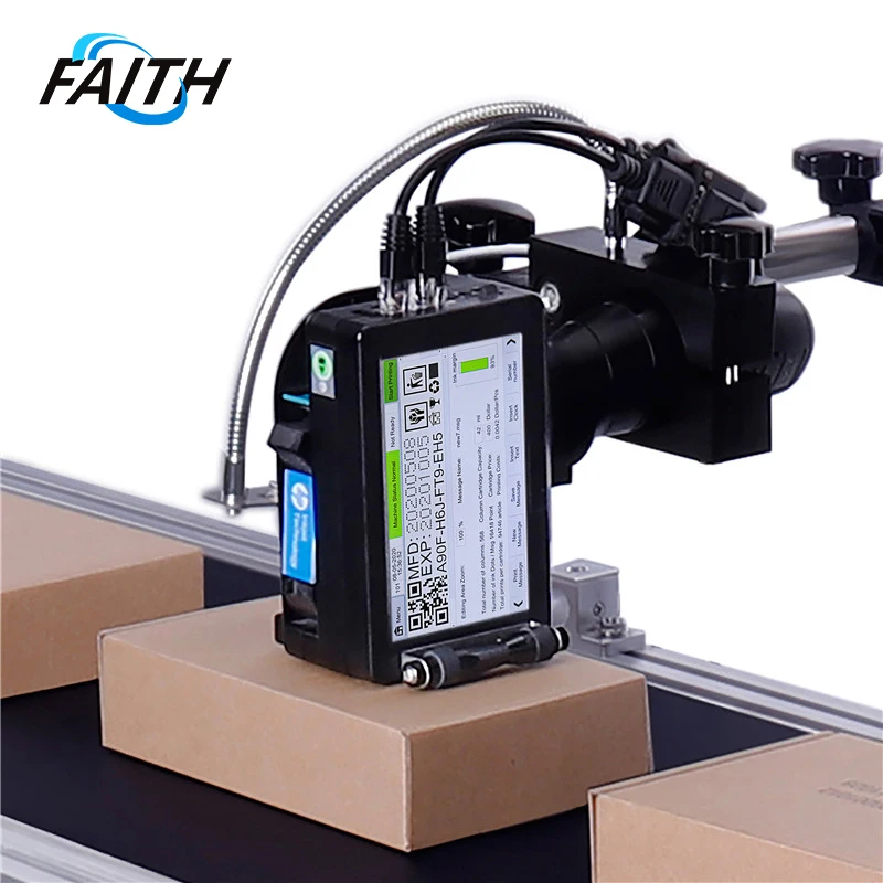 Faith-Thermal Handheld Inkjet Printer, Data, Logo, Data de expiração, Barcode, QR Code