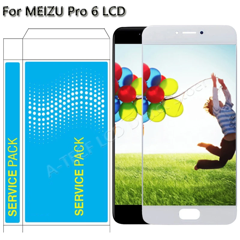 AAA Quality 5.2 ''LCD For MEIZU Pro 6 LCD Display Display Touch Screen + Frame Assembly For Meizu Pro 6 M570M M570H LCD Repair