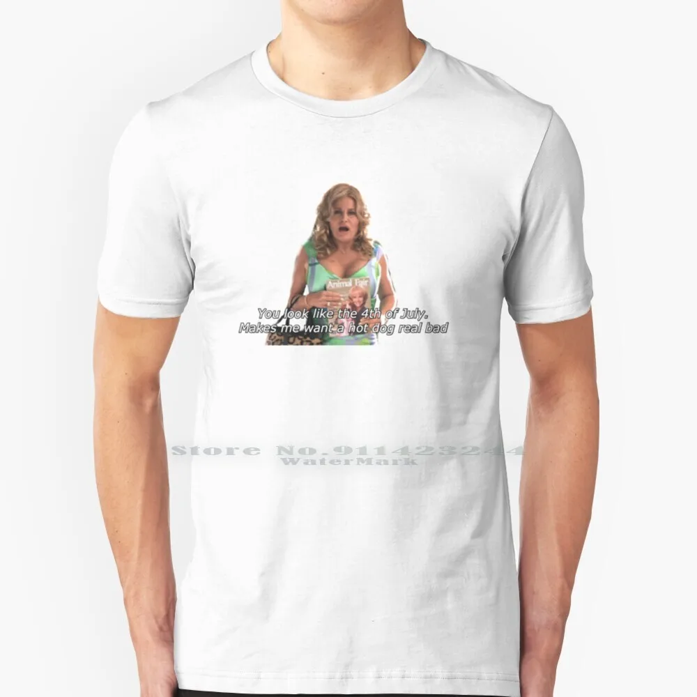 Makes Me Want A Hot Dog T Shirt Cotton 6XL Hot Dog Fourth Of July Legally Blonde Lawyer Jennifer Coolidge Reese Witherspoon