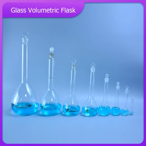 Matraz cónico de laboratorio transparente, científico frasco de vidrio, frasco erlenmei, cristalería segura, suministro de Investigación Escolar, 5-100ml