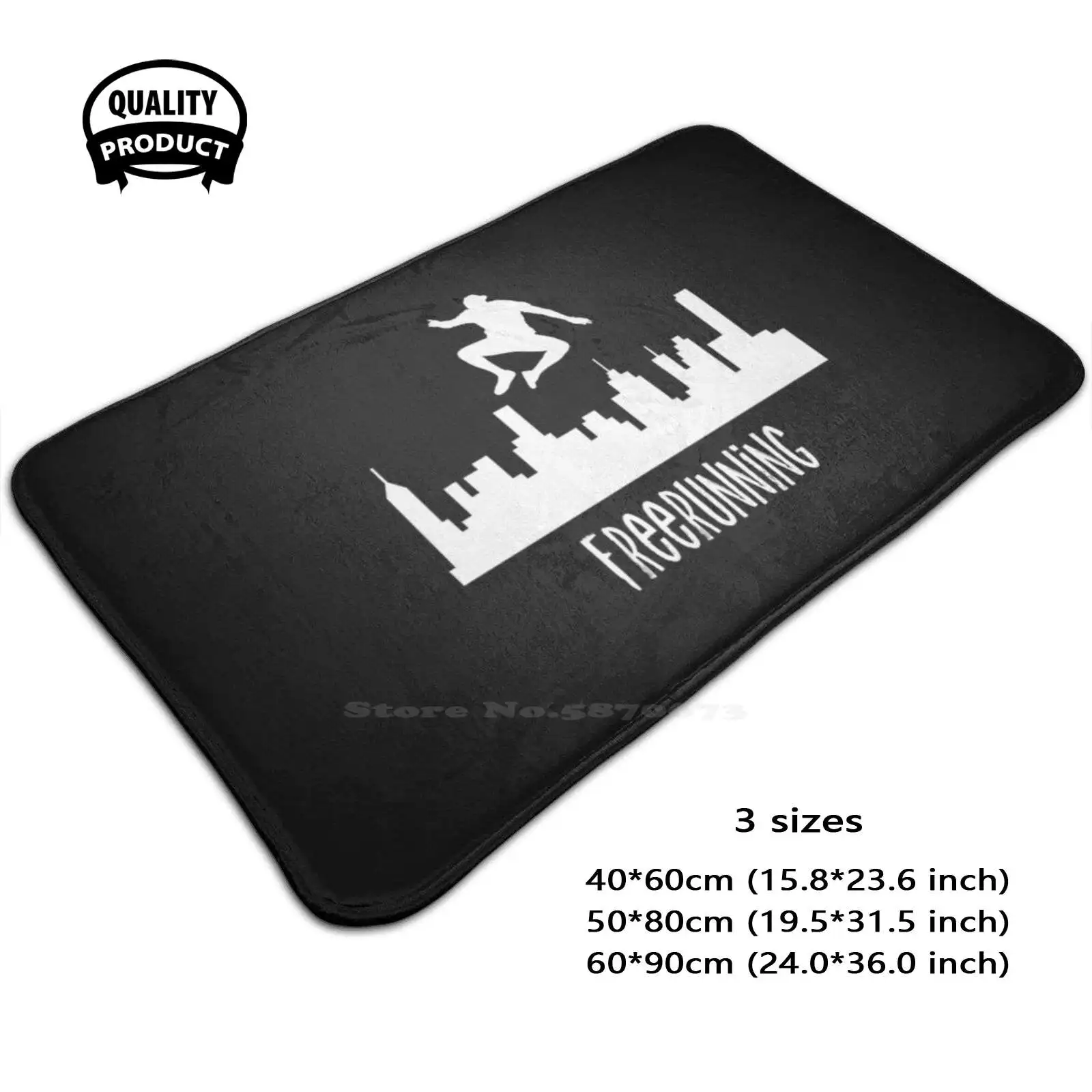 Parkour Shirt Parkour Urban Springer Free Running Gift Tee Soft Cushion Home Carpet Door Mat Car Rug Gymnastics Parkour Free