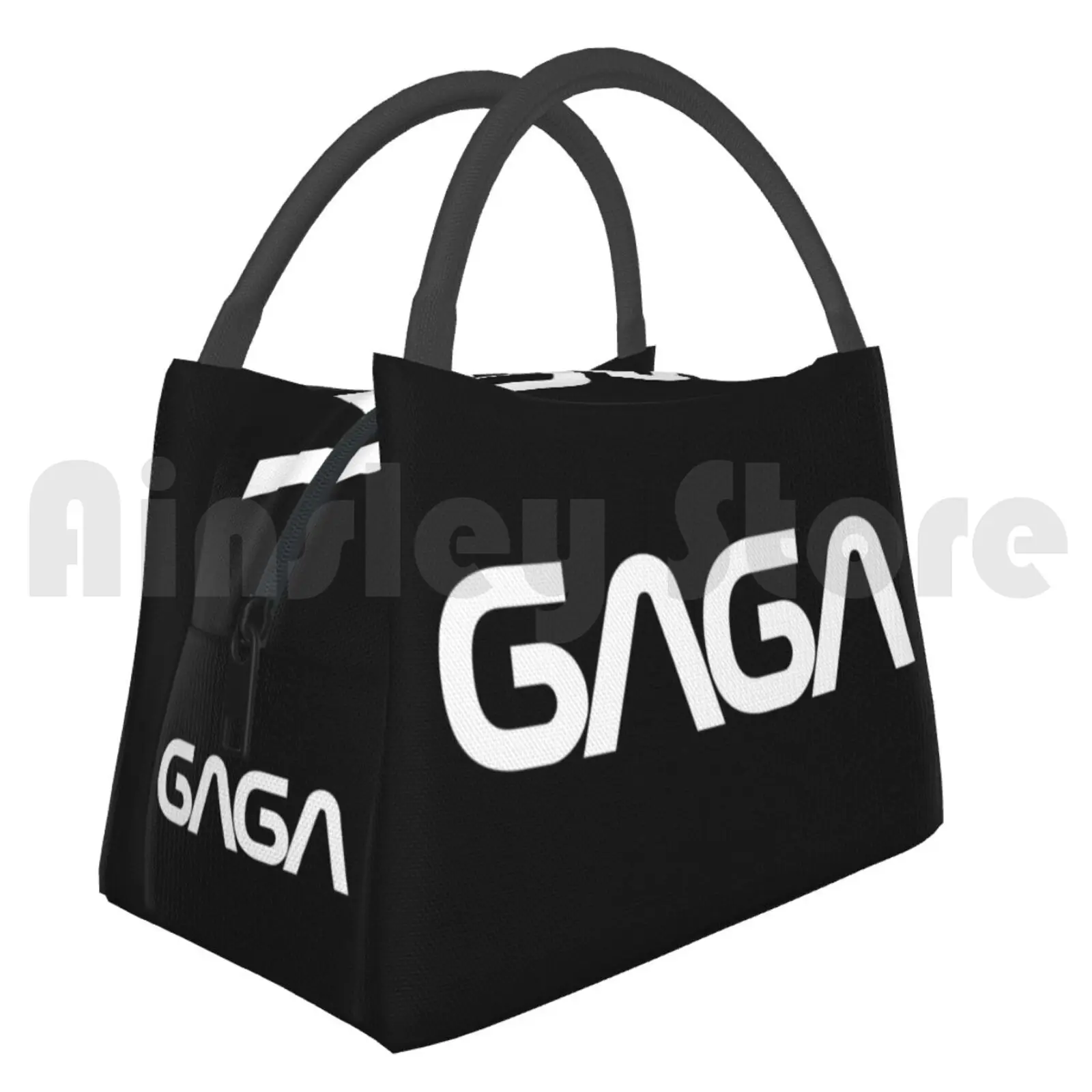 

Portable Insulation Bag Space Gaga ( White On Black ) Gaga Chromatica Space Stupid Love Lg6 Little Monsters