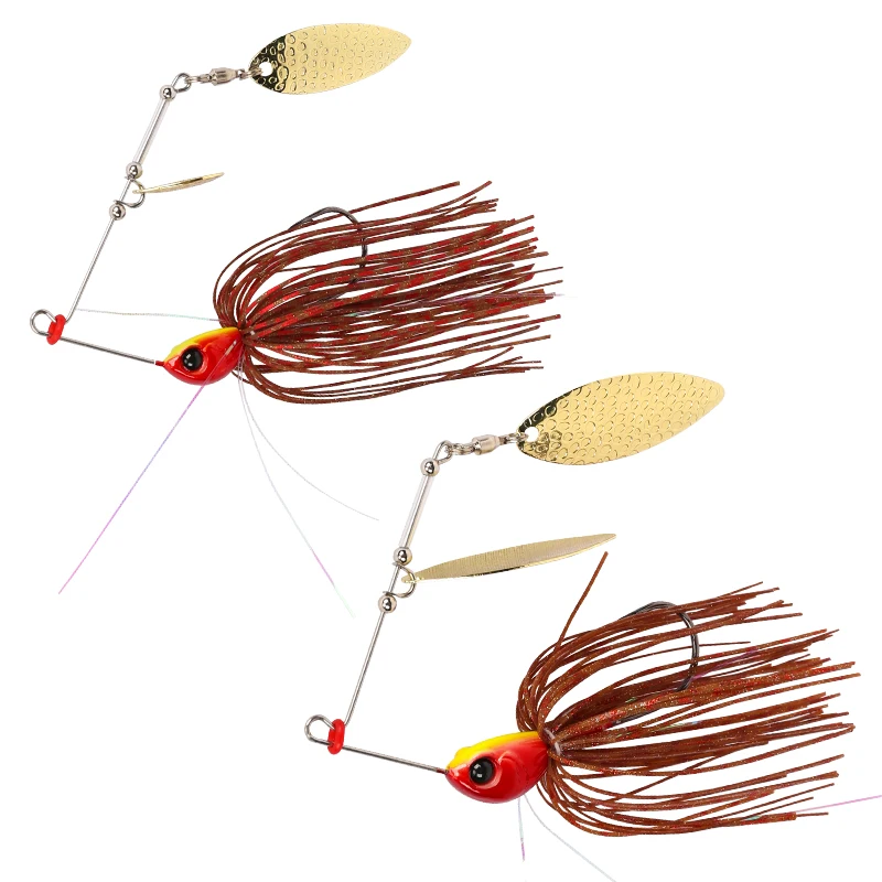TSURINOYA Spinner Bait Buzzbait Metal Spoon Jig Fishing Lure brand 7g 10g Brass Swimbait Bass 1PCS