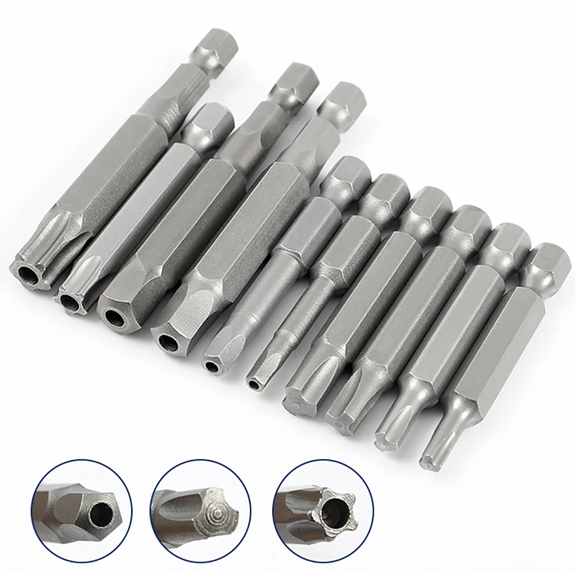 

Length 50mm 65mm Special-shaped Screwdriver Bits 1/4"(6.35mm) Hex Shank Diameter Wrench Magnetic S2 Steel Tool Accessories