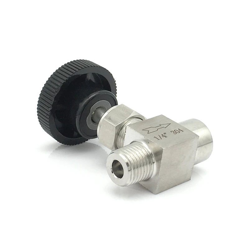 1/4 "Npt Vrouw Naar Man Naaldventiel 304 Rvs Flow Control