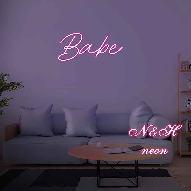 Custom Neon Sign Babe You Look So Cool Neon Sign Light Office Living Room Interior Design Neon Sign Wall Art Neon Sign Wall Deco