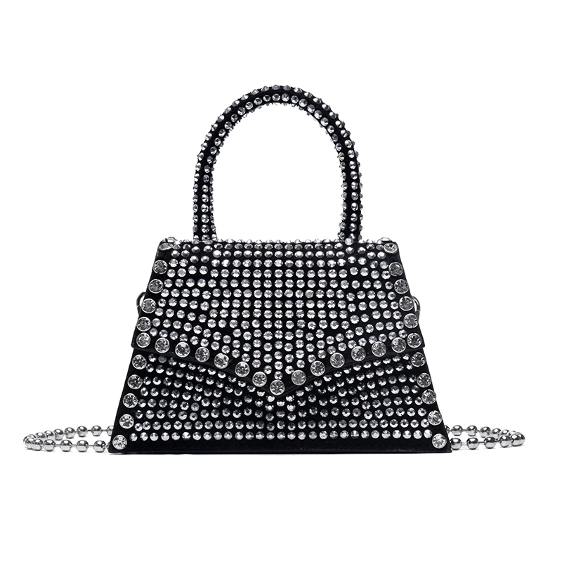 Rhinestone Crossbody Bags For Women 2020 Shiny Diamonds Chain Handbag Female Small Shoulder Bag Lady Casual Messenger Bag Totes